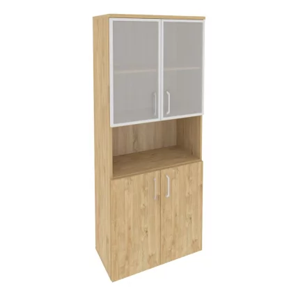 Шкаф высокий широкий ОНИКС О.СТ-1.4Р Тиквуд Светлый / ONIX O.ST-1.4R_0