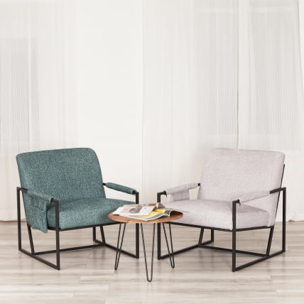 Кресло Чарли ЛУКС/Чарли Люкс велюр/букле, ВТ шапе силвер, 70х80х82 см / Charli LUX/Чарли VT shape silver,_13