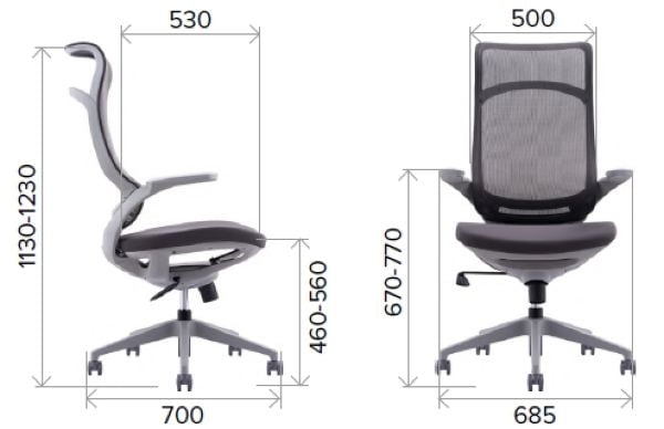 Кресло руководителя Еверпроф Спирит Сетка Красный / Everprof Spirit_5