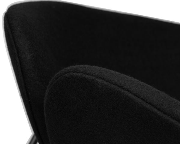 Кресло дизайнерское ДОБРИН ЕМИЛЙ (черный ткань АФ9, черное основание) 2 шт / DOBRIN EMILY AF9,_6