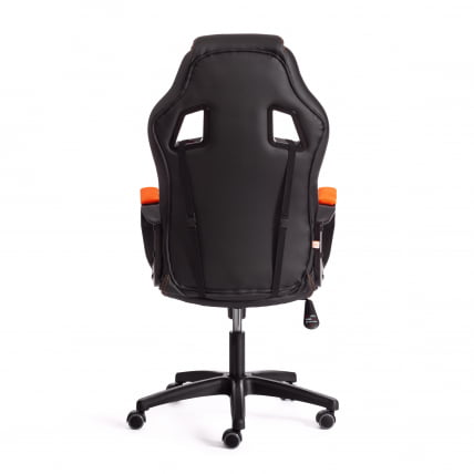 Кресло ДРИВЕР (22) кож/зам/ткань, черный/оранжевый, 36-6/ТВ-07 / DRIVER 36-6/TW-07_3