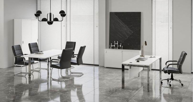 Брифинг-приставка на П-образном м/к ОНИКС ДИРЕCТ ЛУКС М-О.МП-БР-9 Белый бриллиант / ONIX DIRECT LUX M-O.MP-BR-9_1