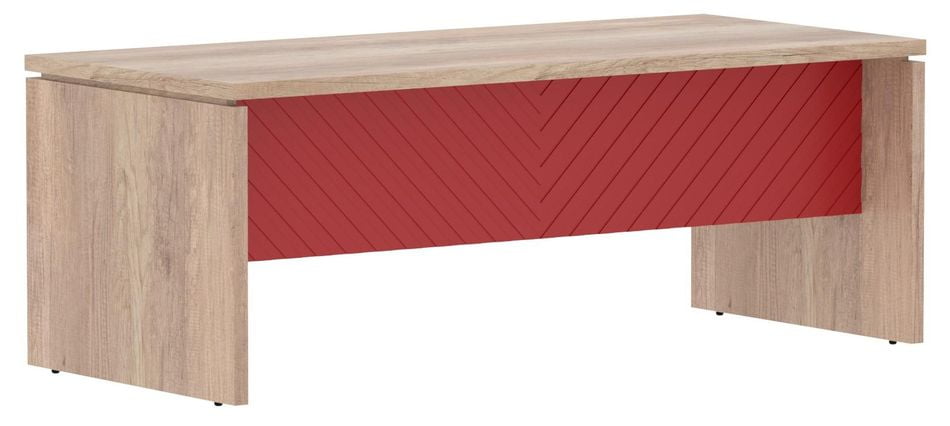 Стол руководителя Торр ЛУКС ТЛСТ 209 Дуб Каньон Красный / Torr LUX TLST_0
