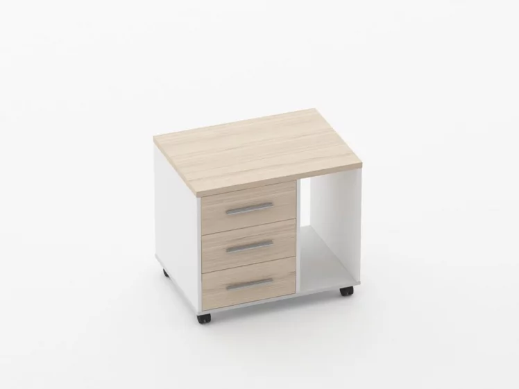 Тумба подкатная с нишей Дека 9.05.02Пр Туя/Белый / Deka_0