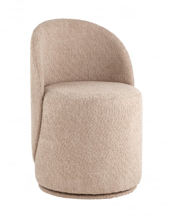 Пуф Лореен вращающийся букле Капучино / Loreen_0