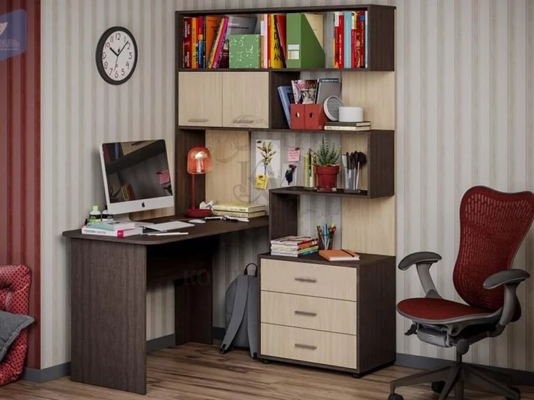 Уголок школьника Паскаль НМ-3 Венге/Дуб млечный_0