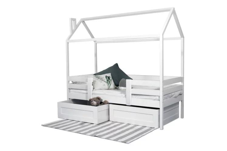 Кровать-домик РооРоом кд-2С с ящиками Серый / RooRoom_0