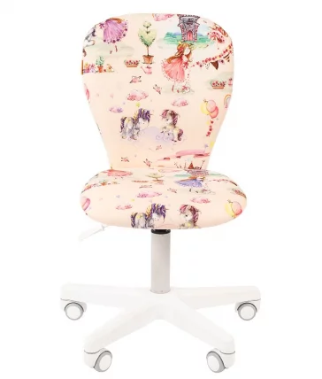 Детское кресло CХАИРМАН ТИН (Кидс) 105 белый пластик Принцессы / CHAIRMAN (Kids)_1