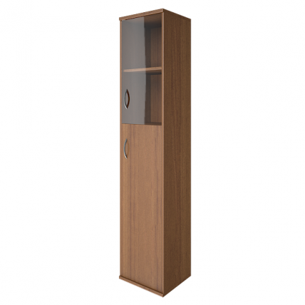 Шкаф высокий узкий правый Рива А.СУ-1.7 Пр Орех Гварнери / Riva_0