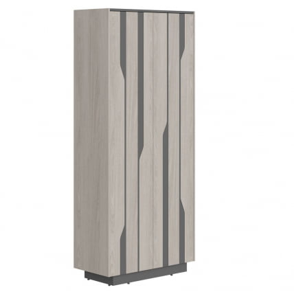 Шкаф для одежды Лине СФ-574401 Дуб серый Черный графит / Line_0