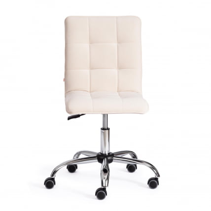 Кресло офисное ЗЕРО СС флок , молочный, 4 / ZERO_4