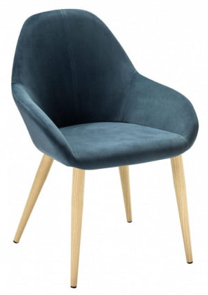 Стул Кент Диаг блуе/нат.дуб / Kent Diag blue/нат.дуб_1