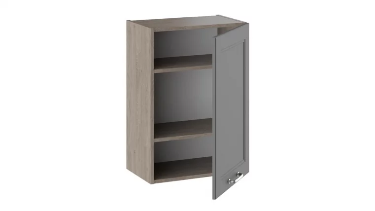 Шкаф навесной Одри В_72-50_1ДР Дуб Сонома трюфель/Серый шелк_1