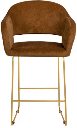 Стул барный Оскар (Б) Браун/ЛинкЗолот / Oscar_1