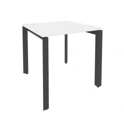 Стол рабочий на П-образном м/к ОНИКС О.МП-СП-0.8 Белый Бриллиант/Антрацит / ONIX O.MP-SP-0.8_0