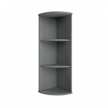 Стеллаж средний угловой Рива А.УС-2 Венге/Металлик / Riva_0