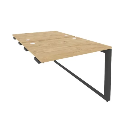 Стол-приставка двойной на О-образном м/к к опорым элем. ОНИКС О.МО-Д.СПР-1.8 Тиквуд Светлый/Антрацит / ONIX O.MO-D.SPR-1.8_0