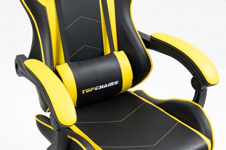 Кресло спортивное ТопЧаирс Шадов черно-желтый / TopChairs Shadow_6