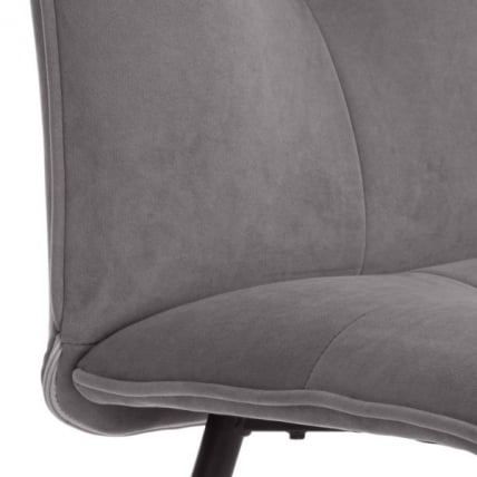 Стул обеденный Свеет велюр, серый/черный, 29, 46х55х88 / Sweet_9