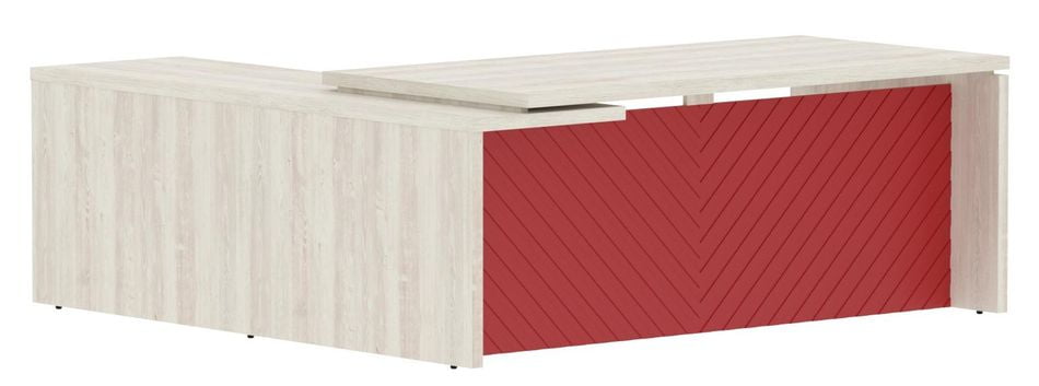 Стол руководителя правый Торр ЛУКС ТЛCТ 2020 Р Сосна Эдмонд Красный / Torr LUX TLCT R_0