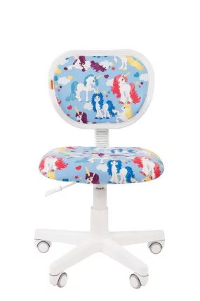 Детское кресло CХАИРМАН КИДС 106 Вхите Единороги / CHAIRMAN KIDS White_1