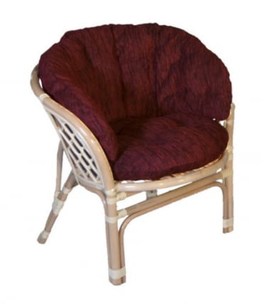 Кресло Багама, подушки коричневые или светлые полные Бахама5 натуральный / Bahama5_1