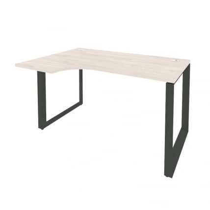 Стол эргономичный левый на О-образном м/к ОНИКС О.МО-СА-2Л Денвер Светлый/Антрацит / ONIX O.MO-SA-2L_0