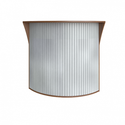 Стойка угловая (радиусный элемент - ролета) Рива А.РС-5.5 Орех Гварнери / Riva_0