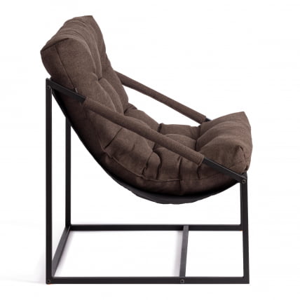 Кресло Чарли / Чарли без подлокотника рогожка, коричневый, 3М7-147, 70х70х84 см / Charli_2