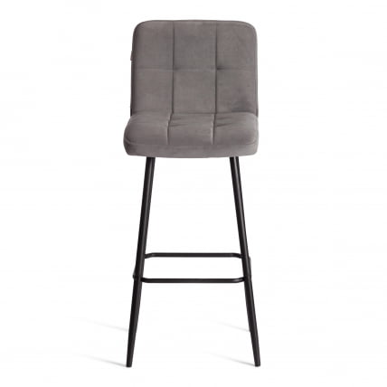 Барный стул Медео/Медео велюр, серый, 29, 45х56х113 см / Medeo/Медео_4
