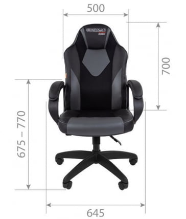 Кресло геймерское CХАИРМАН ДРАЙВ (ГАМЕ) 17 черный/красный/белый / CHAIRMAN (GAME)_3