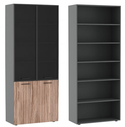 Шкаф для бумаг ДЭЛИ ДЛИ37250023 Орех Антрацит / DALI DLI37250023_0