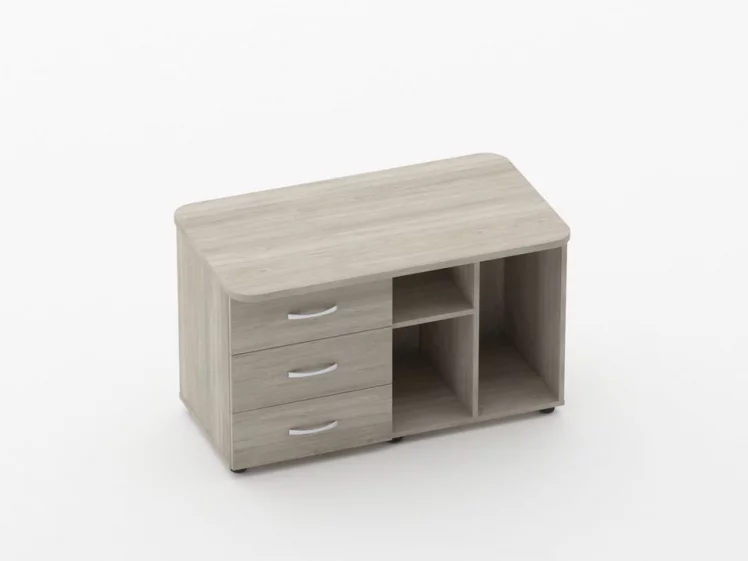 Тумба сервисная Глассй 3.16.12Л Дуб сантана светлый / Glassy_0