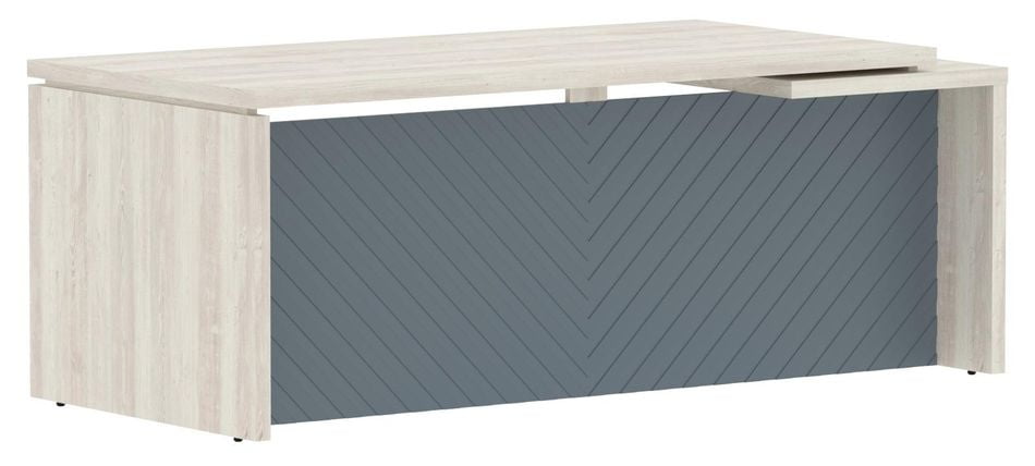 Стол руководителя левый Торр ЛУКС ТЛCТ 209 Л Сосна Эдмонд Серо-голубой / Torr LUX TLCT L_0