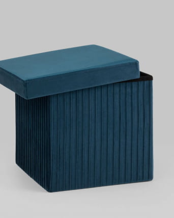 Пуф складной с ящиком Сторе Скуаре Синий / Store Square_4