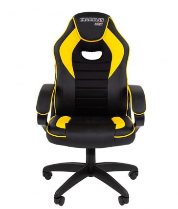 Кресло геймерское CХАИРМАН ДРАЙВ (ГАМЕ) 16 черный пластик Черный Желтый / CHAIRMAN (GAME)_2