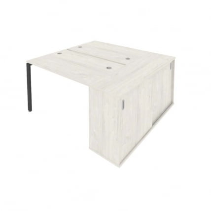 Рабочая станция с опорным шкафом-купе Метал Сйстем Б.РС-СШК-1.2 Наварра/Антрацит / Metal System_0