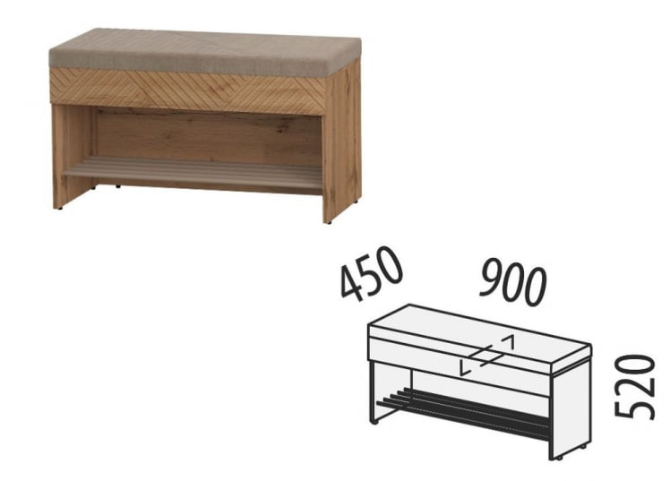 Банкетка Монако 402.05_8