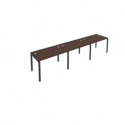 Рабочая станция на 3 раб.места Метал Сйстем Б.СМ-3.2 Венге/Антрацит / Metal System_0