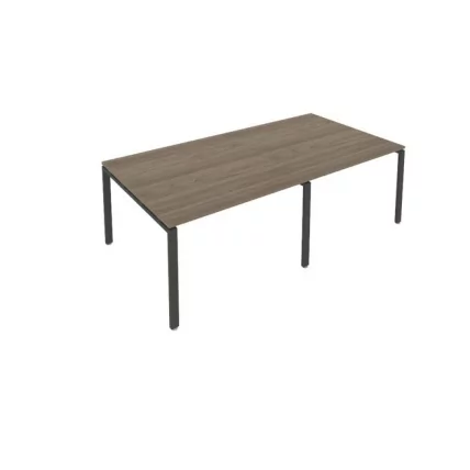 Переговорный стол (2 столешницы) Метал Сйстем Б.ПРГ-2.2 Вяз/Антрацит / Metal System_0