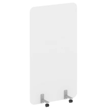 Перегородка на металлических опорах, на роликах Р-лине ДП.Р-100-180 Белый Бриллиант / R-line DP.R-100-180_0