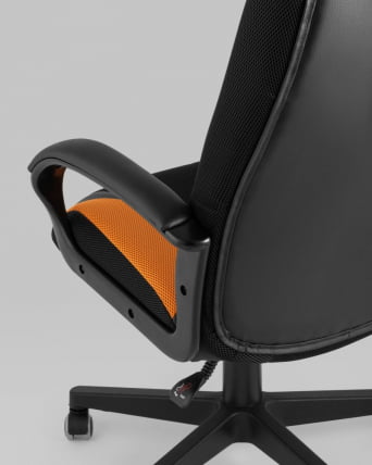 Геймерское кресло ТопЧаирс СТ-CЙБЕР 9 черный/оранжевый / TopChairs ST-CYBER_5