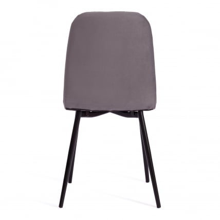 Стул АРC АРC Велюр/металл , 46 х 52 х 88 см, темно-серый/черный / ARC ARC_3