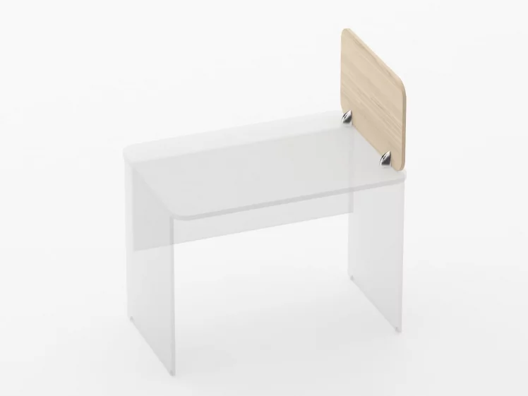 Экран разделительный прямой Глассй 5.14.06 Орех / Glassy_0