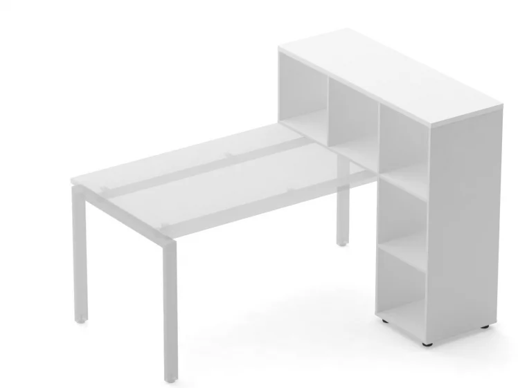 Стеллаж к столу Дека 9.08.12 Белый / Deka_1