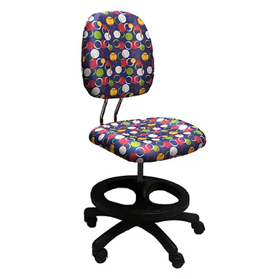 Детское компьютерное кресло ЛБ-C17 [Синий, круги] / LB-C17_1