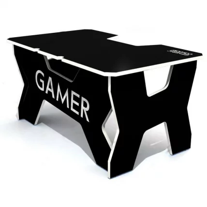 Стол геймерский Генериc Комфорт Гамер2/ДС/НВ Белый Черный / Generic Comfort Gamer2/DS/NW_0