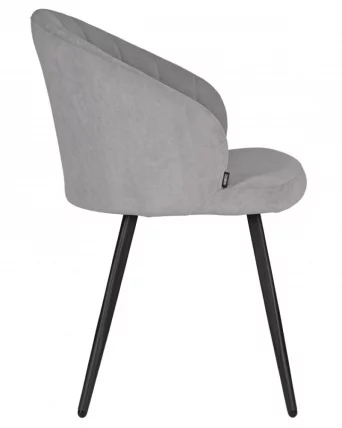 Стул обеденный ДОБРИН НАОМИ (ЭМАЛЬ ЧЕРНЫЙ МУАР велюр Катаниа Смоке) / DOBRIN NAOMI Catania Smoke)_3