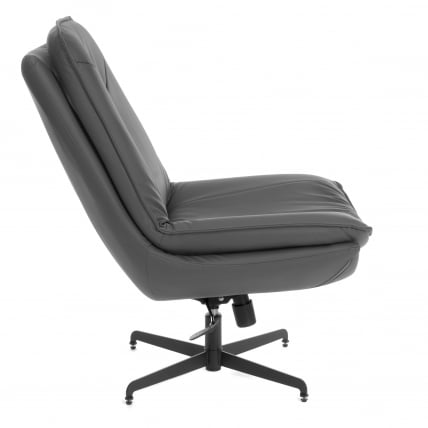 Кресло лаунж Космо экокожа, графит / Cosmo_1