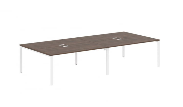 Бенч-система 4-местная ЕДИС ЕУВСТ 3516 Дуб Денвер темный Белый / EDIS EUWST_0